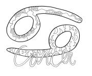 Coloriage Symbole du cancer Arline