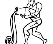 Coloriage et dessins gratuit Verseau en ligne à imprimer