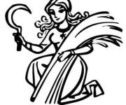 Coloriage Vierge Ps