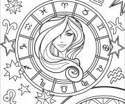 Coloriage Vierge Zodiac facile
