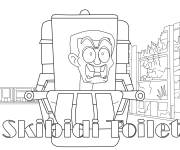 Coloriage Affiche de Skibidi Toilet