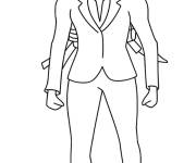 Coloriage Camerawoman simple