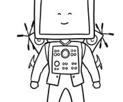 Coloriage Chibi Titan TV Man