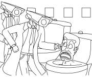Coloriage Deux Cameraman en action