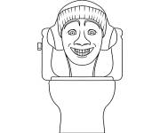 Coloriage DJ Skibidi Toilet