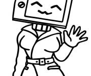 Coloriage La belle TV Woman