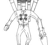 Coloriage Microphone Mecha Boss