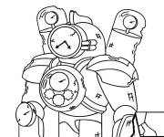 Coloriage Personnage Titan Clock Man du jeu Skibidi Toilet