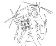 Coloriage Personnage Titan TV Man