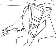 Coloriage Plungerman en action