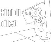Coloriage Poster Skibidi Toilet
