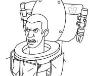 Coloriage Rage de Skibidi Toilet