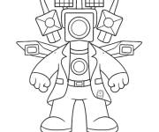 Coloriage Robot Skibidi Toilet