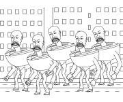 Coloriage S&eacute;rie Skibidi Toilet