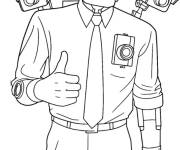 Coloriage Skibidi Camera homme