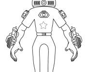 Coloriage Skibidi guard