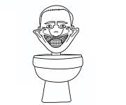 Coloriage Skibidi Toilet au crayon