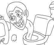 Coloriage Skibidi Toilet dans Parmi nous