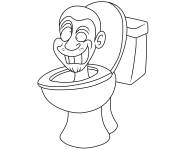 Coloriage Skibidi Toilet de cartoon