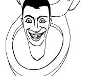 Coloriage Skibidi Toilet du jeu pour enfants