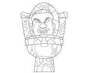 Coloriage Skibidi Toilet en camouflage