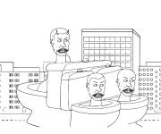 Coloriage Skibidi Toilet jeu pour petits