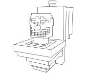 Coloriage Skibidi Toilet Minecraft