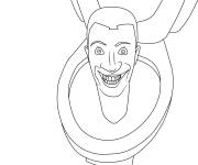 Coloriage Skibidi Toilet pour maternelle