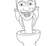 Coloriage Skibidi Toilet rigolo