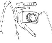 Coloriage et dessins gratuit Spider Camera avec parleur à imprimer
