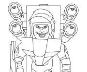 Coloriage SWAT Skibidi