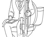 Coloriage Tireur Skibidi