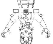 Coloriage Titan Cam&eacute;raman