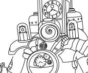 Coloriage Titan ClockMan