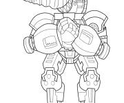 Coloriage Titan Drill Man