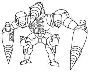 Coloriage Titan Drill Man du jeu Skibidi Toilet