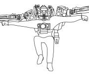 Coloriage Titan Speaker Man ouvrant la main