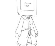 Coloriage TV Man dessin&eacute; &agrave; la main