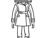 Coloriage et dessins gratuit TV Woman qui sourit à imprimer