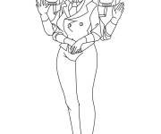 Coloriage TV Woman Titan rigolote