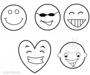 Coloriage Smileys riant