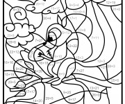 Coloriage et dessins gratuit Addition magique écureuil à imprimer