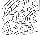 Coloriage et dessins gratuit Magique équations de Math à imprimer