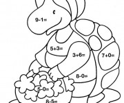 Coloriage Magique Soustraction pour enfant