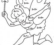 Coloriage Soustraction Ange