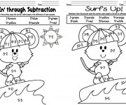 Coloriage Soustraction pour les petits