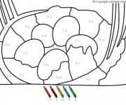 Coloriage Soustraction simple pour enfant