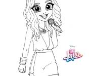 Coloriage Luna de Soy Luna en chantant