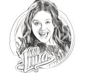 Coloriage Luna Valente Soy souriante