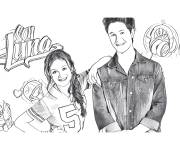 Coloriage Photo de couple de Soy Luna